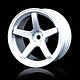 5 Spokes Wheel (4) / White