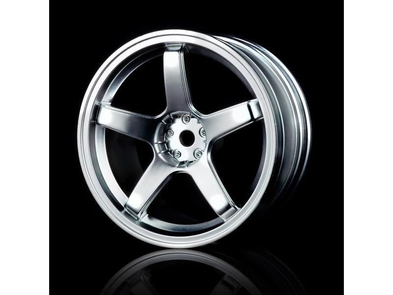 MST 5 Spokes Wheel (4pcs) / Color: Flat Silver