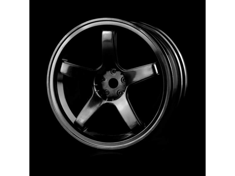 MST 5 Spokes Wheel (4pcs) / Color: Black