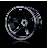 MST 5 Spokes Wheel (4pcs) / Color: Black