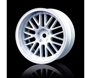 MST 10 Spokes 2 Ribs Wheel (4) / White