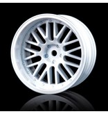 MST 10 Spokes 2 Ribs Wheel (4pcs) / Color: Silver Black (Dark Chrome)