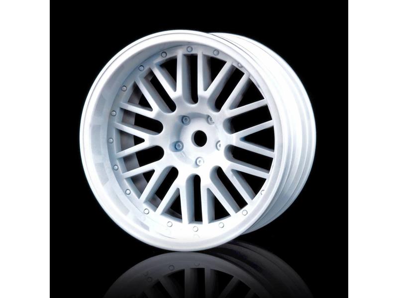 MST 10 Spokes 2 Ribs Wheel (4pcs) / Color: White