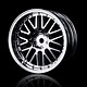 10 Spokes 2 Ribs Wheel (4) / Silver