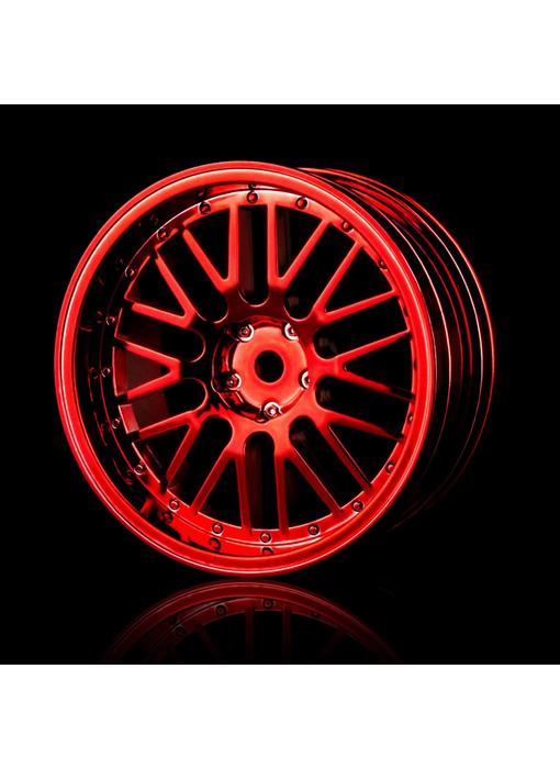 MST 10 Spokes 2 Ribs Wheel (4) / Red