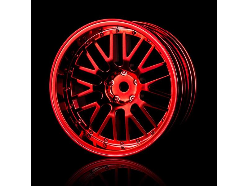 MST 10 Spokes 2 Ribs Wheel (4pcs) / Color: Red