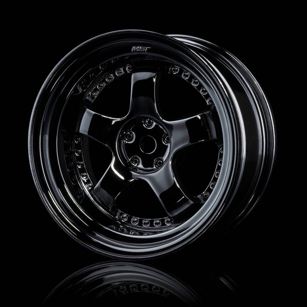 MST SP1 Wheel - Silver Black MST SP1 Wheel - Silver Black