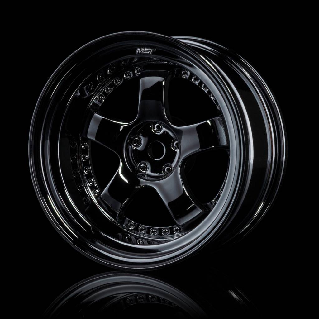 MST SP1 Wheel - Silver Black MST SP1 Wheel - Silver Black