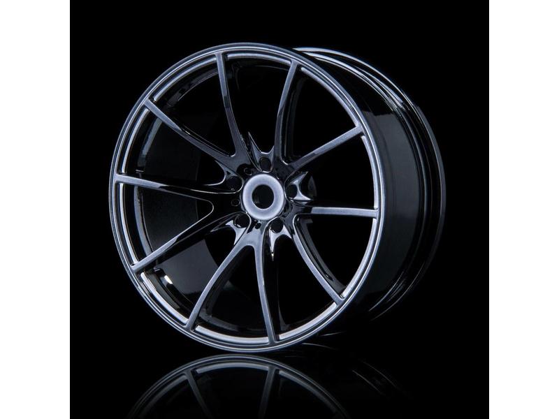 MST G25 Wheel (4pcs) / Color: Silver Black (Dark Chrome)