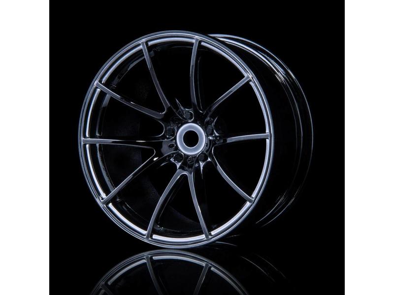 MST G25 Wheel (4pcs) / Color: Silver Black (Dark Chrome)