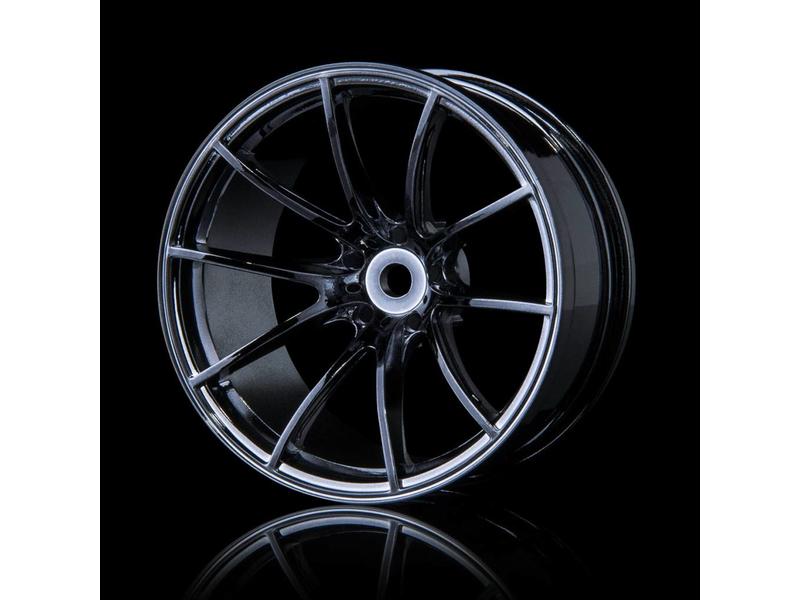 MST G25 Wheel (4pcs) / Color: Silver Black (Dark Chrome)