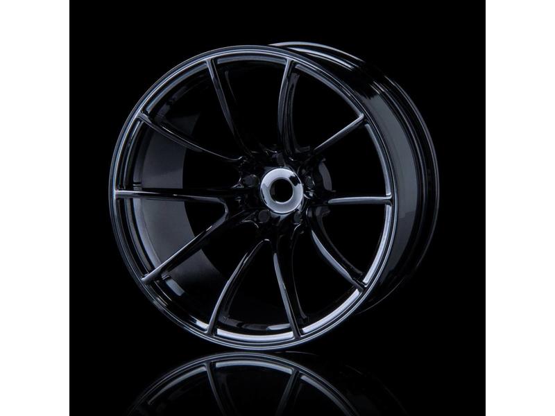 MST G25 Wheel (4pcs) / Color: Silver Black (Dark Chrome)
