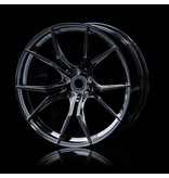 MST FX Wheel (4pcs) / Color: Silver Black (Dark Chrome)