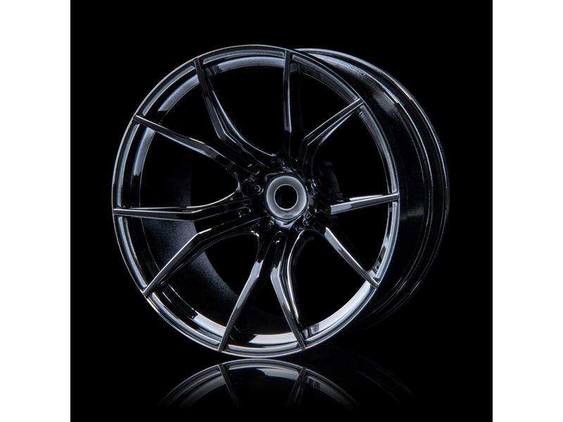 MST FX Wheel (4pcs) / Color: Silver Black (Dark Chrome)