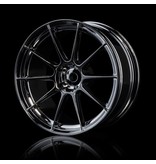 MST 5H Wheel (4pcs) / Color: Silver Black (Dark Chrome)