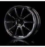 MST RS II Wheel (4pcs) / Color: Silver Black (Dark Chrome)