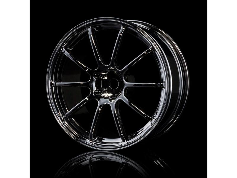 MST RS II Wheel (4pcs) / Color: Silver Black (Dark Chrome)