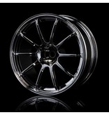 MST RS II Wheel (4pcs) / Color: Silver Black (Dark Chrome)