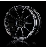 MST RS II Wheel (4pcs) / Color: Silver Black (Dark Chrome)