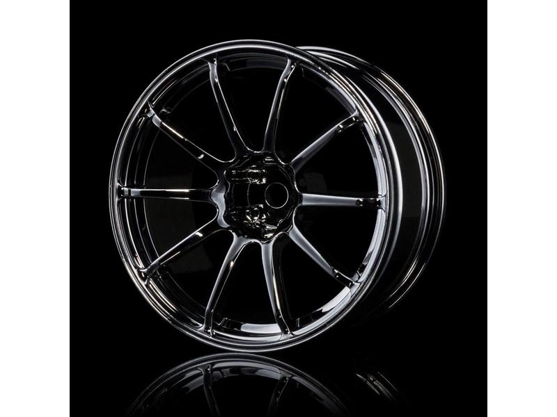 MST RS II Wheel (4pcs) / Color: Silver Black (Dark Chrome)