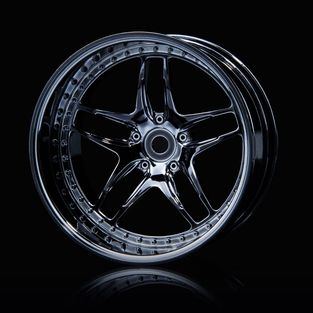 MST FB Wheel - Silver Black MST FB Wheel - Silver Black