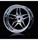 MST FB Wheel (4pcs) / Color: Silver (Chrome)