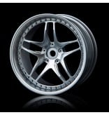 MST FB Wheel (4pcs) / Color: Paint Silver (Light Grey)