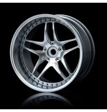 MST FB Wheel (4pcs) / Color: Paint Silver (Light Grey)