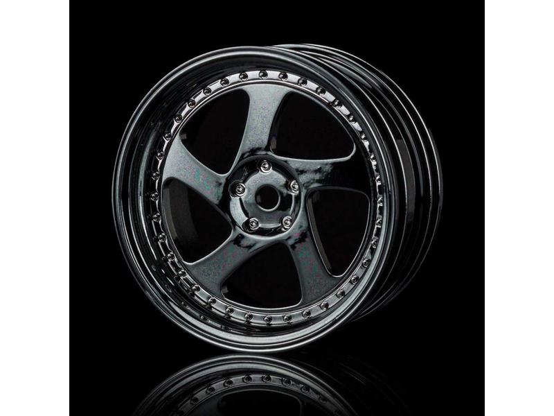 MST TMB Wheel (4pcs) / Color: Silver Black (Dark Chrome)