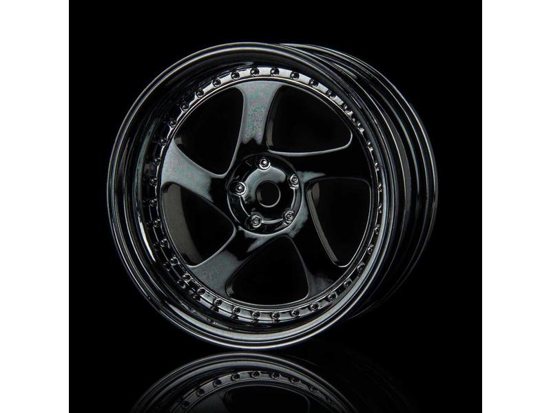 MST TMB Wheel (4pcs) / Color: Silver Black (Dark Chrome)