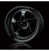 MST TMB Wheel (4pcs) / Color: Silver Black (Dark Chrome)