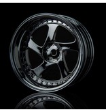 MST TMB Wheel (4pcs) / Color: Silver Black (Dark Chrome)