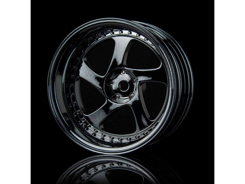 MST TMB Wheel (4pcs) / Color: Silver Black (Dark Chrome)