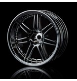 MST X603 Wheel (4pcs) / Color: Silver Black (Dark Chrome)