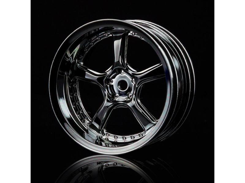 MST Kairos Wheel (4pcs) / Color: Silver Black (Dark Chrome)