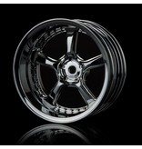 MST Kairos Wheel (4pcs) / Color: Silver Black (Dark Chrome)