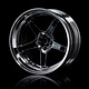 GT Wheel Set - Adj. Offset (4) / Silver Black-Silver