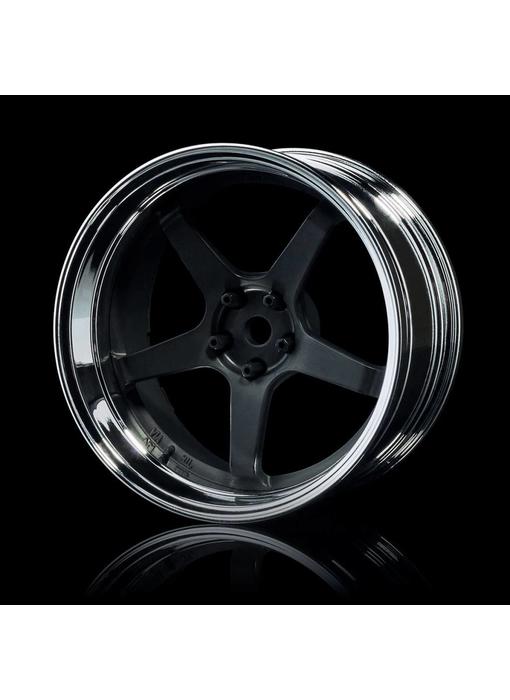 MST GT Wheel Set - Adj. Offset (4) / Flat Black-Silver