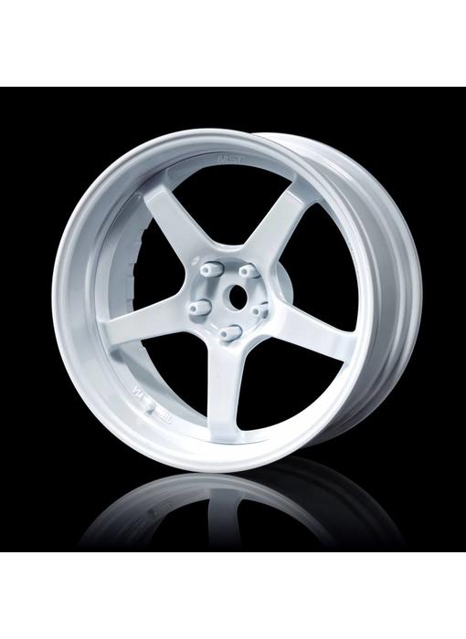 MST GT Wheel Set - Adj. Offset (4) / White-White