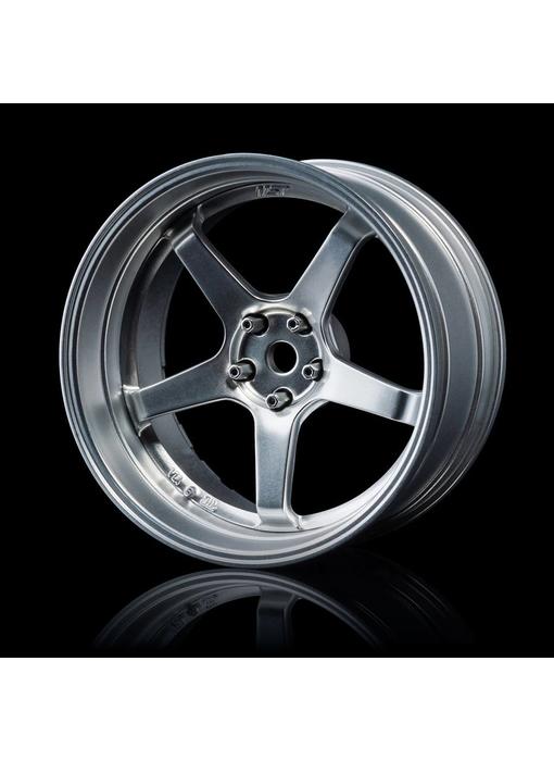 MST GT Wheel Set - Adj. Offset (4) / Flat Silver-Flat Silver