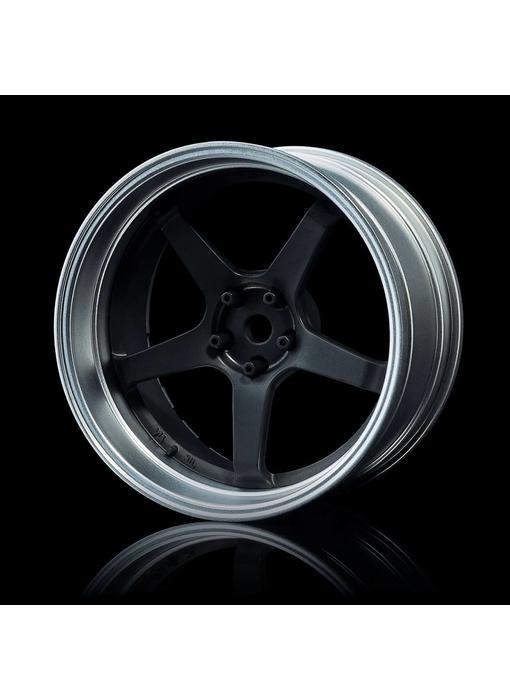 MST GT Wheel Set - Adj. Offset (4) / Flat Black-Flat Silver