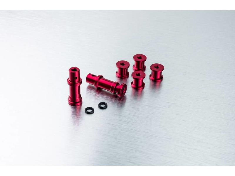 MST Aluminium Adjustable Post Set / Color: Red