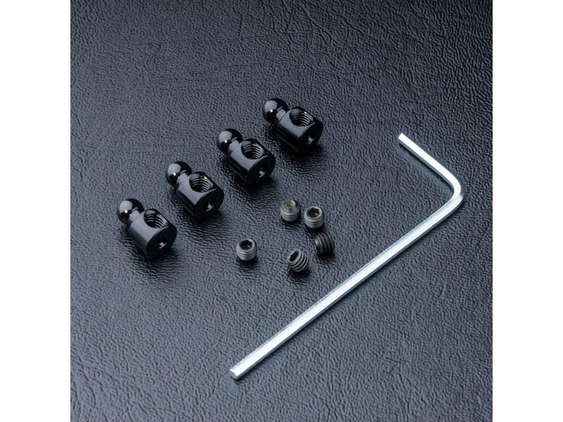 MST Aluminium Stabilizer End φ3.9mm - Large (4pcs)