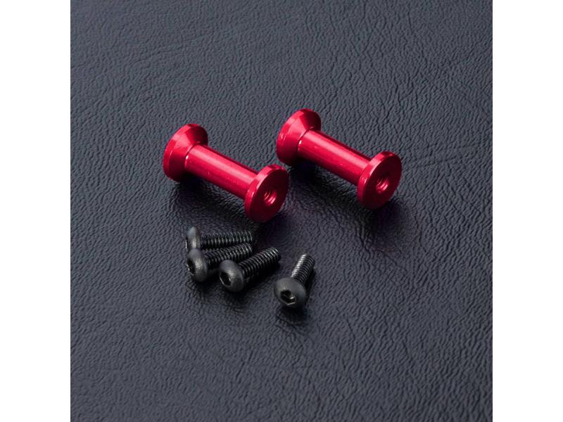 MST FXX Aluminium Strengthen Post (2pcs) / Color: Red