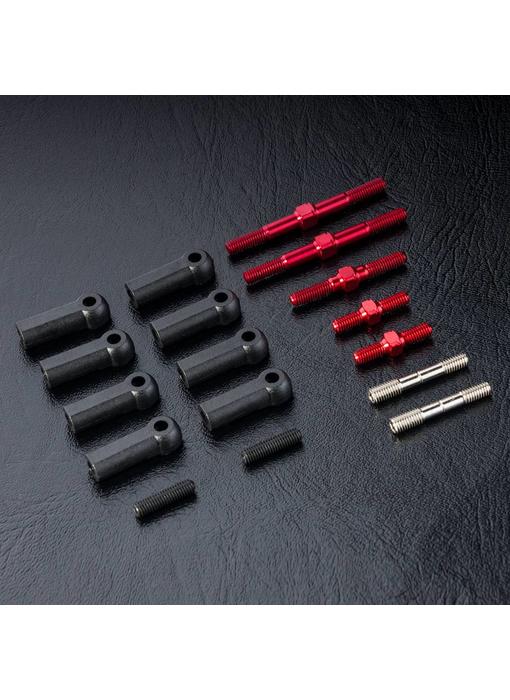 MST FXX-D S Turnbuckle Shaft Set / Red