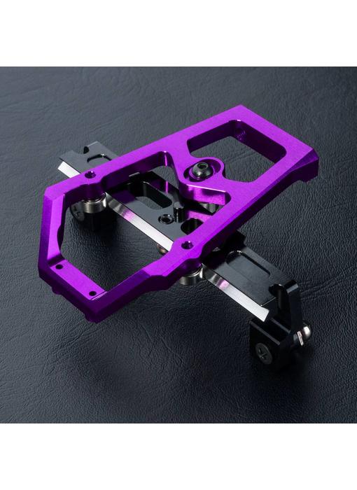 MST XXX Alum. Slide Rack Steering Set / Purple