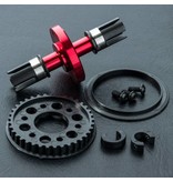 MST RMX Aluminium Solid Axle Set / Color: Red - DISCONTINUED