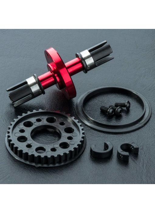 MST RMX Alum. Solid Axle Set / Red - DISCONTINUED