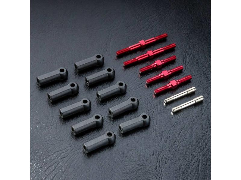 MST XXX-D S Turnbuckle Shaft Set / Color: Red