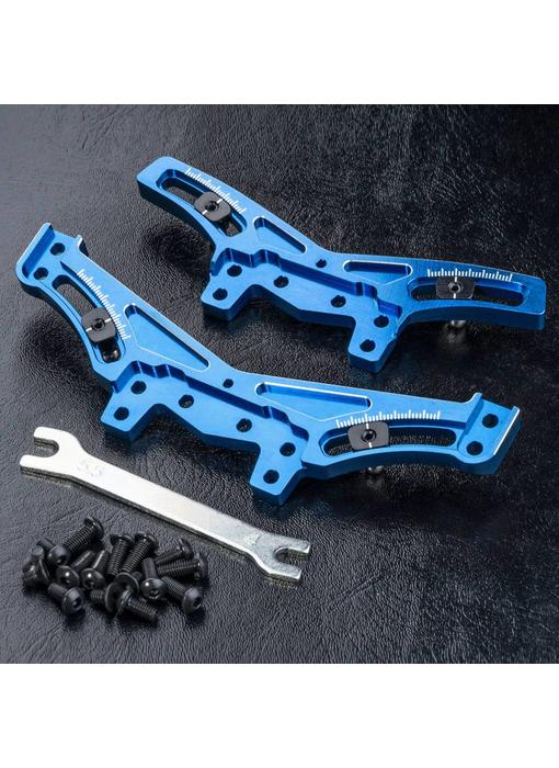 MST XXX Alum. Quick Adj. Damper Stay Set / Blue